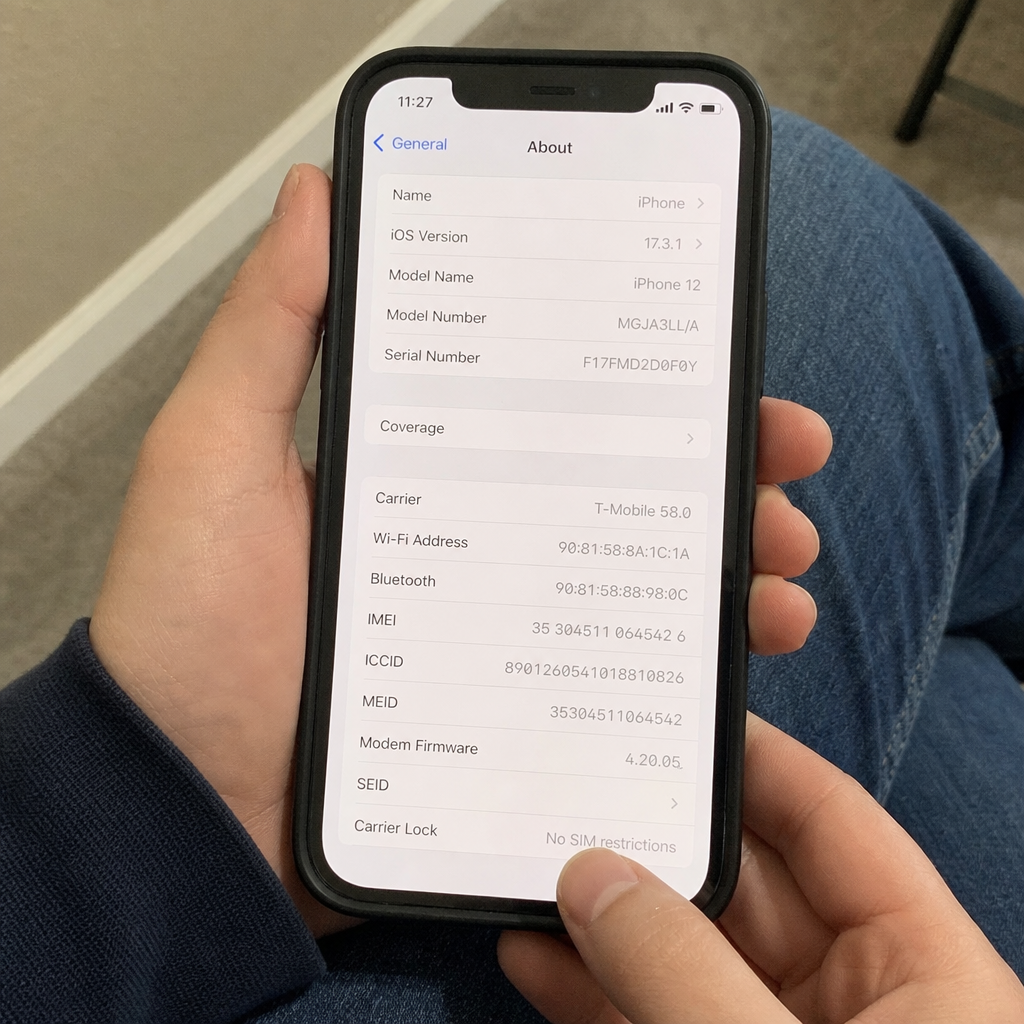 check carrier lock in iphone