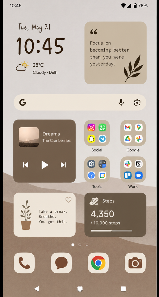 Make Android feel familiar, then make it better