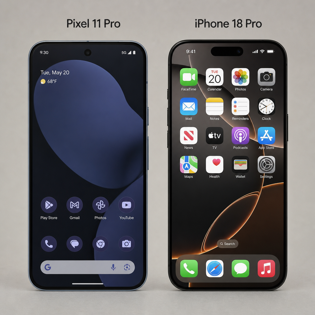 Google Pixel 11 Pro vs iPhone 18 Pro