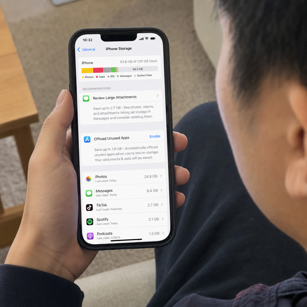 iphone storage