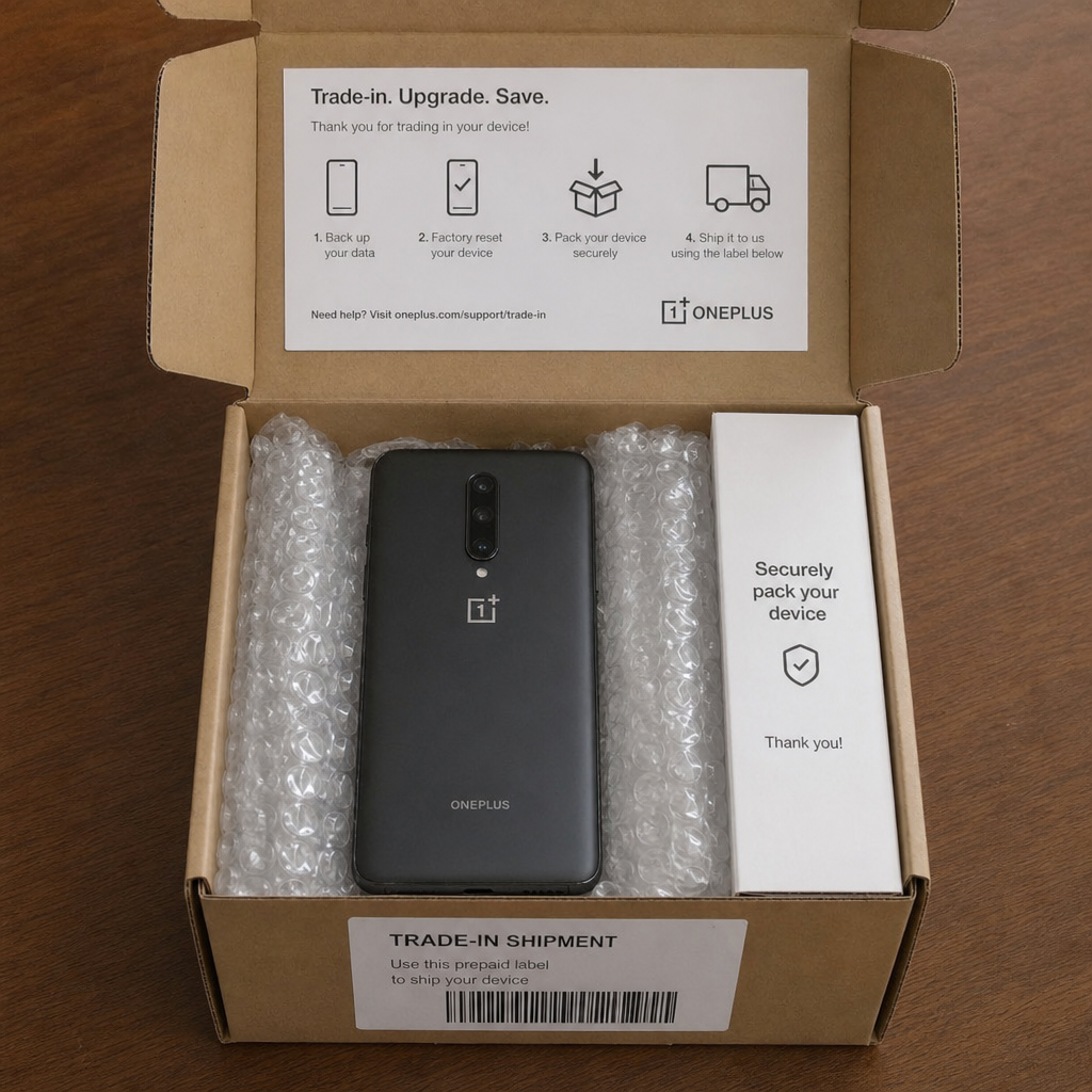 oneplus trade in shipment