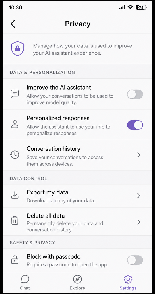 Privacy and personalization